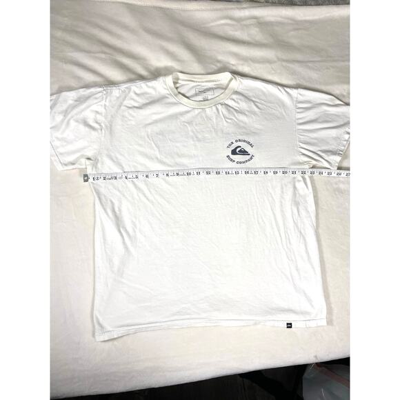 Quiksilver Surf Company Tee White Large Surf Shirt - Picture 3 of 7